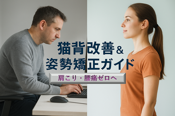 猫背改善＆姿勢矯正の決定版｜正しい座り方・立ち方完全ガイド